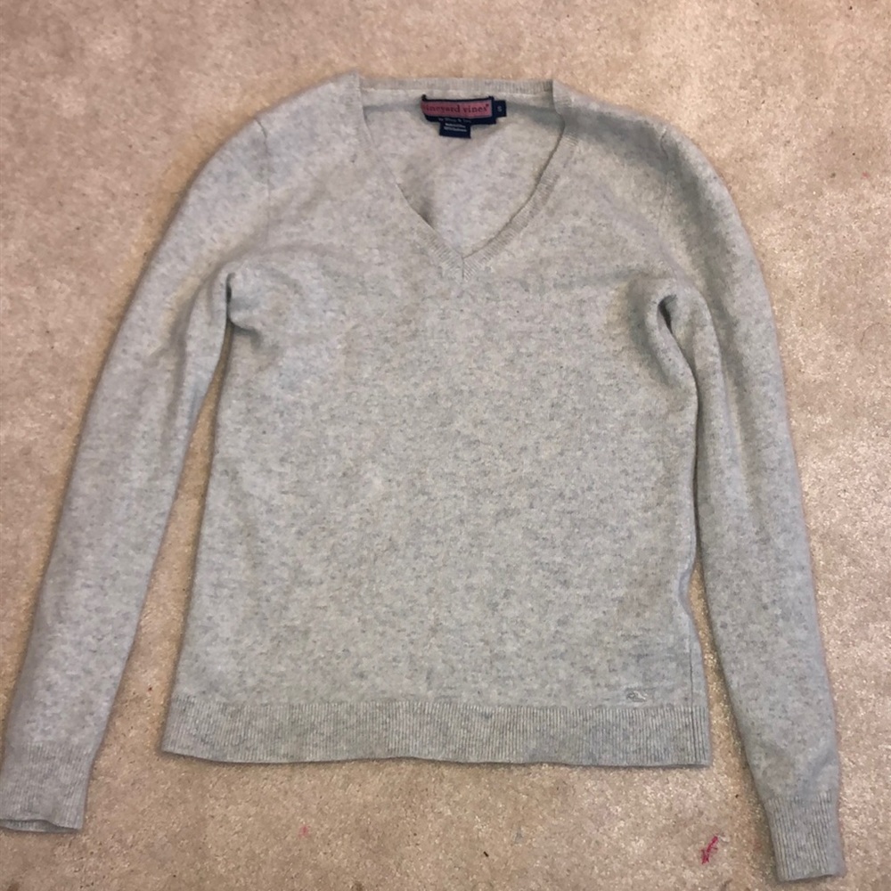 Grey fuzzy sweater